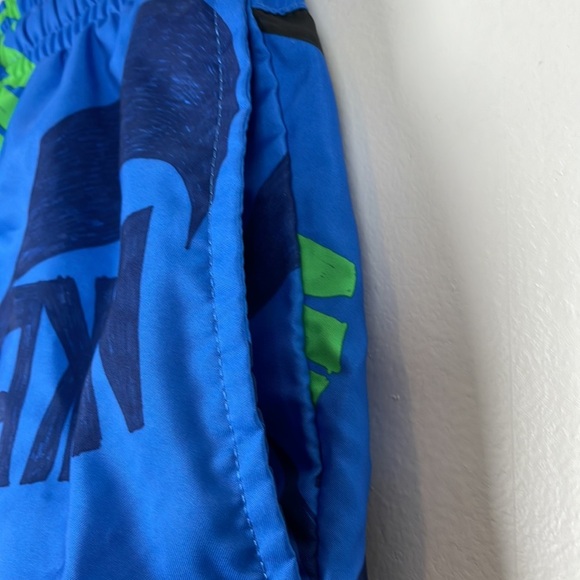 Nike boys elastic drawstring waist LOGO print 3 pocket swim lined short Size L - Picture 5 of 8